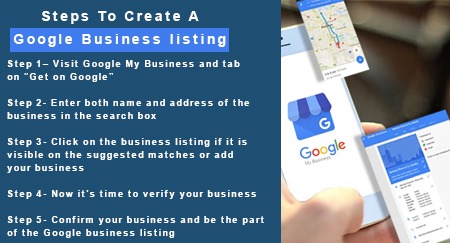 Steps to create a Google business listing