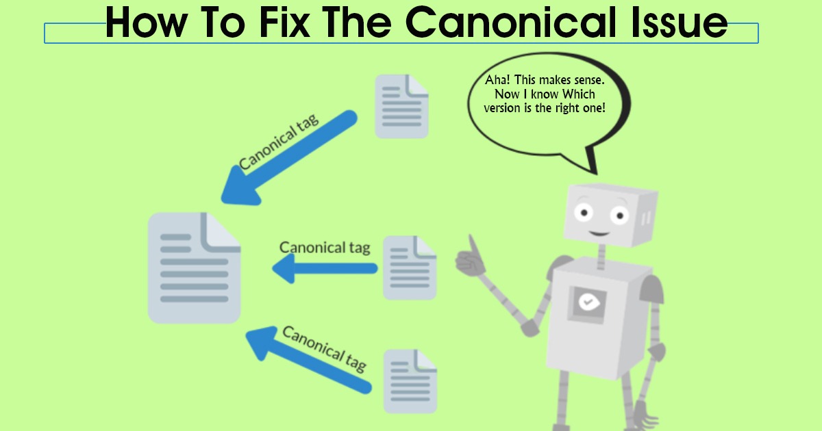 How To Fix The Canonical Issue