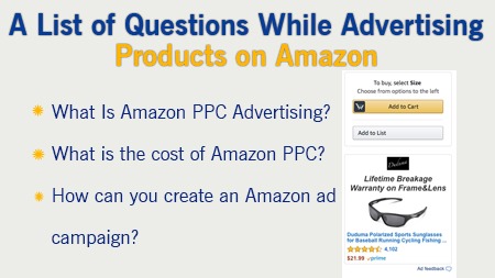 while advertising products on Amazon