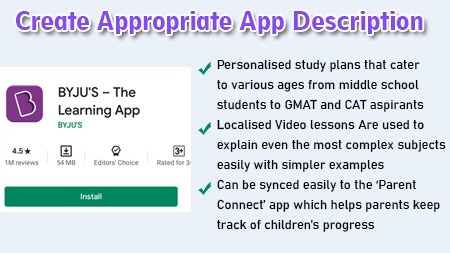 Create Appropriate App Description