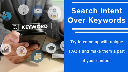 Search intent over keywords