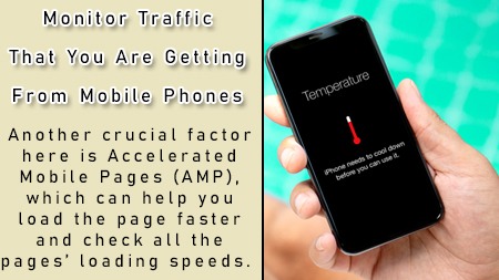 Monitor traffic that you are getting from mobile phones