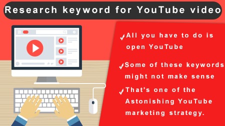 Research keyword for YouTube video