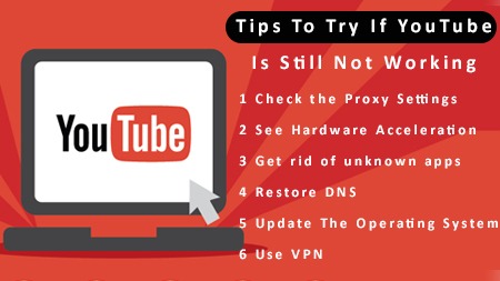 Tips to try if YouTube is still not working