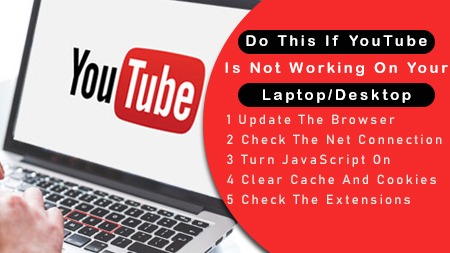 Do this if YouTube is not working on your laptop/desktop
