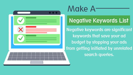 Make a negative keywords list