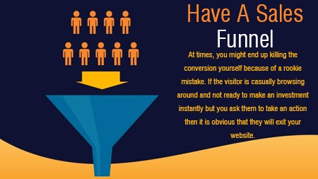 Have a sales funnel