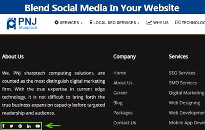 Blend Social Media In Your Website