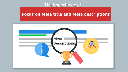 Focus on Meta title and Meta descriptions