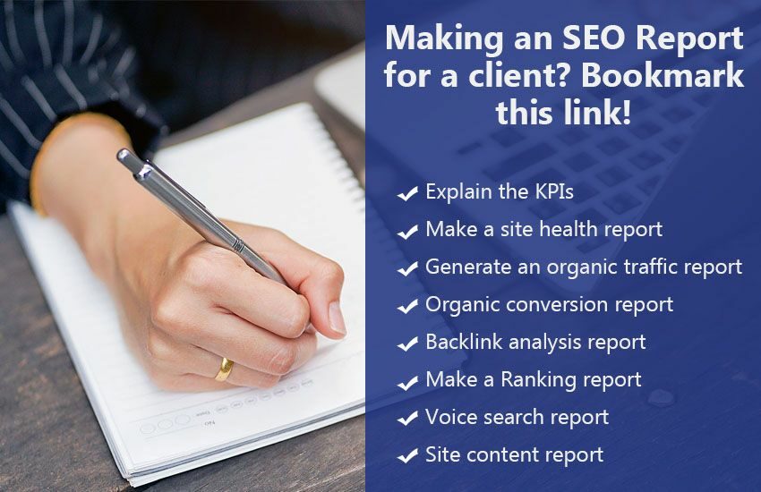 Making an SEO Report for a client