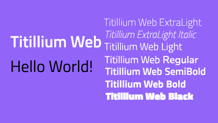 Titillium Web