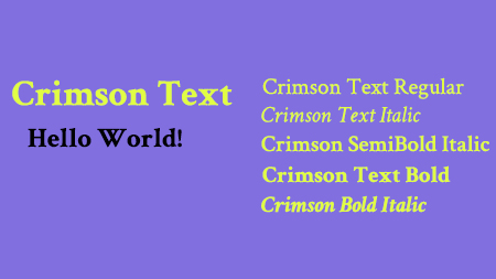 Crimson Text